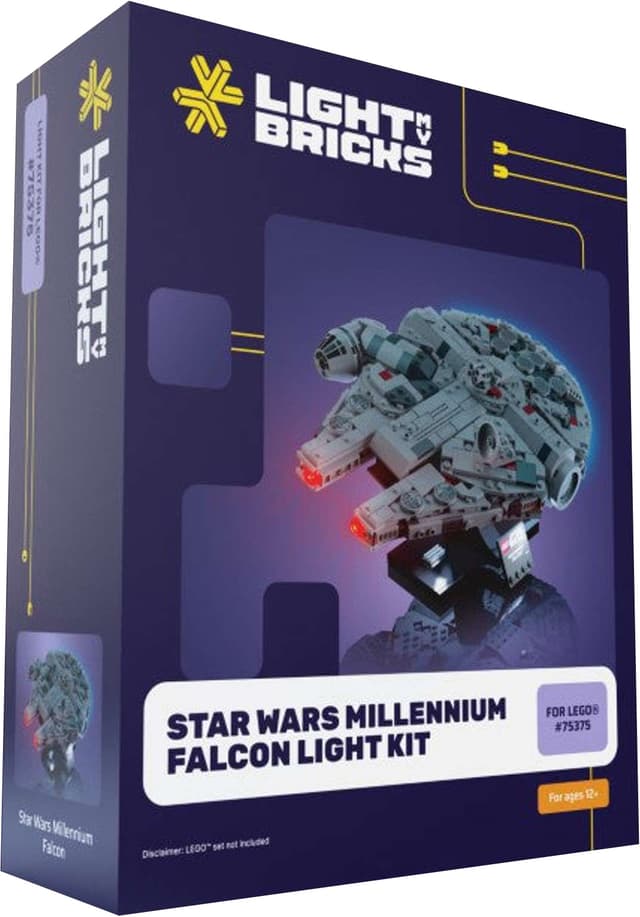 Light My BricksStar Wars Millennium Falcon belysningsset
