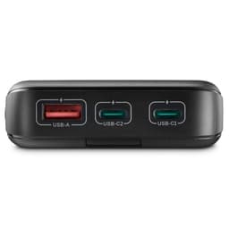 Hama Powerbank Pd 10000mah 2xUSB-C+1xUSB-A Antrasiitti