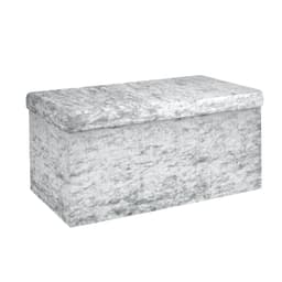 Sammenleggbar Krakk Benk 49x30x30cm Fotstøtte (blå)