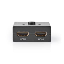 Nedis HDMI ™ Switch | 3-Port port(s) | 1x HDMI™ Input / 2x HDMI™ Input | 1x HDMI™ Output / 2x HDMI™ Output | 4K@60Hz | 6 Gbps | Metall | Antracit