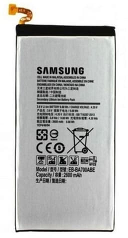 Akku Samsung Galaxy A7 - 2600mAh, EB-BA700BE, irtotavarana