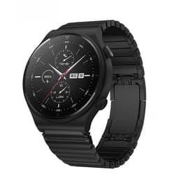 Universal 22mm Svart Rustfritt Stål Klokkereim