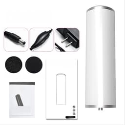 Justerbar Hastighed Elektrisk Fodfil med 5V EU-Stik og Ladekabel Hvid