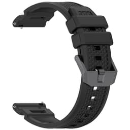 Silikonrem kompatibel med Garmin Venu X1 - Sporty og pustende Sort