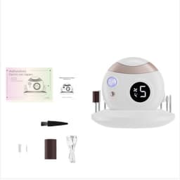 3-i-1 elektrisk negleklipper: Trim, fil og poler Hvit