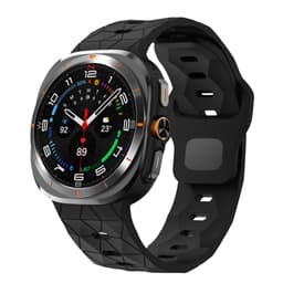 Silikonreim for Samsung Watch 7 Ultra Sort