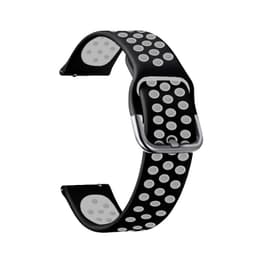 Silikonarmband för Samsung Gear S3/Galaxy Watch 46mm Svart + Vit