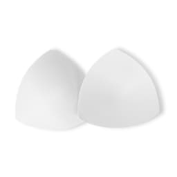 YZ007 Triangelformade BH-inlägg i Svammaterial, Sömlösa, Vita, En Stor