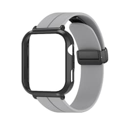Grå silikonrem kompatibel med Huawei Band FIT 4 - Magnetisk lukking