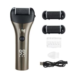 Digital elektrisk fotfil - 3-trinns justerbar hard hudfjerner med LED-display Pistol Black