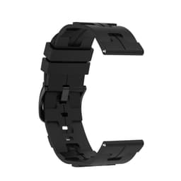 Silikonrem kompatibel med Samsung, Huawei og Garmin - Allsidig 20mm/22mm Sort 22 mm