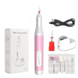 Ny Elektrisk Neglefil - Profesjonell Manikyr og Pedikyr Hjemme Rosa