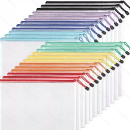 Tykke vandtætte A4 mesh tasker - 24 stk