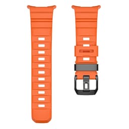 kompatibelt med Samsung Galaxy Watch Ultra 47mm Sportigt Klockarmband i silikon Med Svart Spänne För Outdoor Yellow Orange