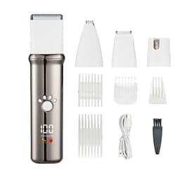 4-i-1 Elektrisk Kæledyrshårklipper: Professionelt Plejesæt til Hunde og Katte Hvid