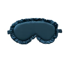 Ruffle Lace Myk Blackout Blindfold med justerbar stropp Sovende øyemaske Grønn