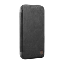 Etui Nillkin Qin Prop læder iPhone 16 (czarny)