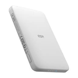 ESR Qi2 MagSlim 5000 mAh magneettinen virtalähde (valkoinen)