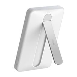 ESR Qi2 MagSlim 5000 mAh magnetisk powerbank med stativ (hvit)