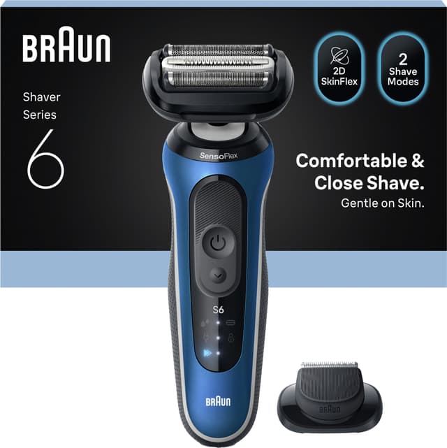 Braun Series 6 barbermaskine 62-B1200s (blå)