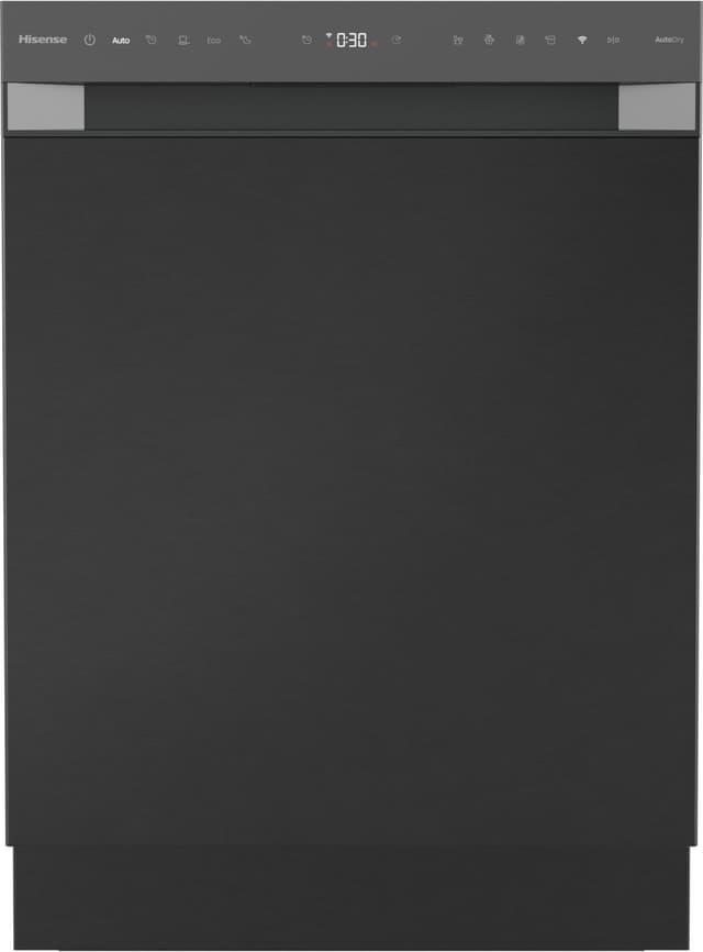 Dark grey brushed stainless steel