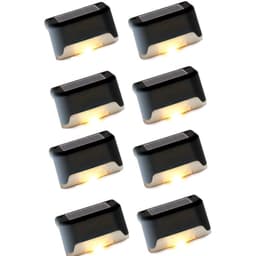 Aurinkoenergialla toimiva valaistus portaisiin ja kaiteisiin 8 pakkaus