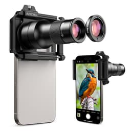 APEXEL 2-i-1 HD 6X Fast Fokus Teleobjektiv med 150mm Makroobjektiv med Universalklemme, Professionelt Mobilobjektivkit