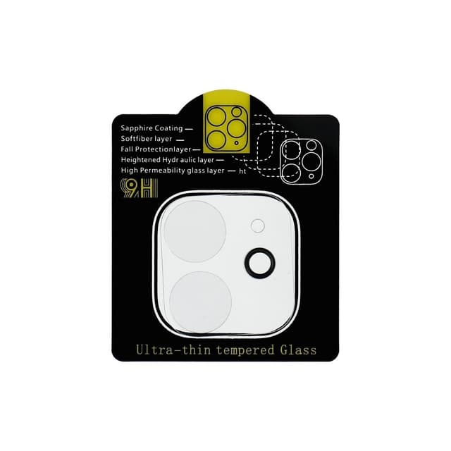 5D Full Glue Kameralinsskydd i Härdat glas för iPhone 12