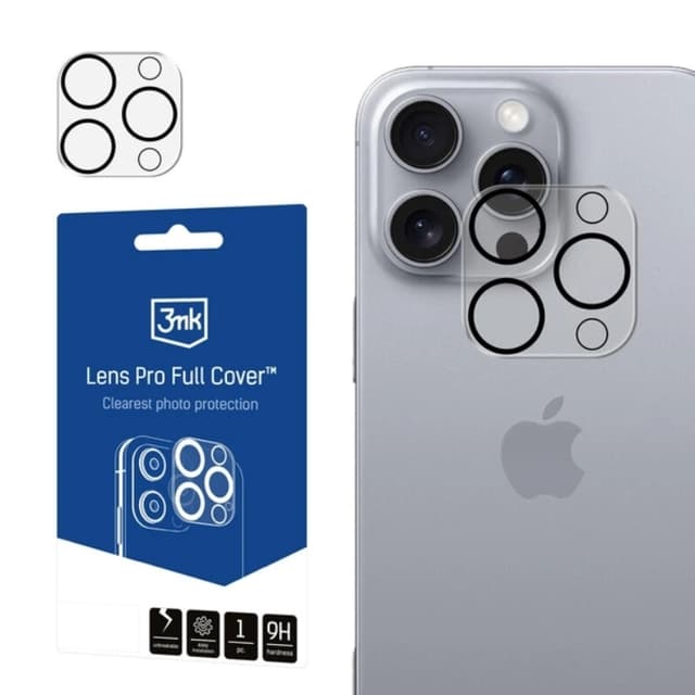 3mk iPhone 16 Pro/16 Pro Max Pro Kameralinskydd