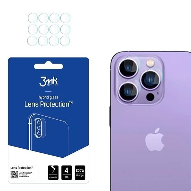 3MK iPhone 14 Pro Max/iPhone 14 Pro Kameralinskydd
