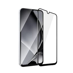 Galaxy A15 5G Härdat Glas Skärmskydd Metall Ram - Svart