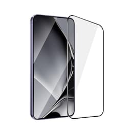 Galaxy S24 Härdat Glas Skärmskydd Metall Ram - Svart