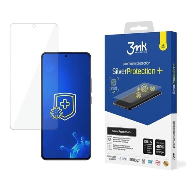 3MK Xiaomi Redmi Note 13 Pro 5G Plus Plastfilm skärmskydd Silver Protection+