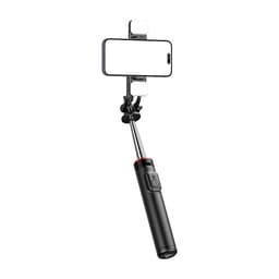 Selfiestick Teleskopstativ 1.3m Med Dubbel Lampa
