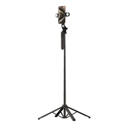 Selfiestick Teleskopstativ 1.75m Auminiumlegering Med Dubbel Lampa