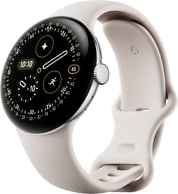 Google Pixel Watch 4 smartklokke 41mm WiFi (porselen/sølv)