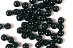 Plastpärlor 3mm 500g, Svart