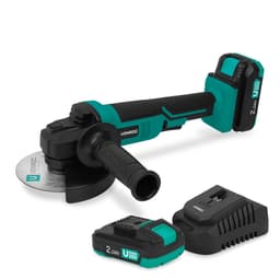VONROC Batteridriven Vinkelslip – 20V – Ø125mm – Inkl. 2x 2.0Ah batterier & snabbladdare