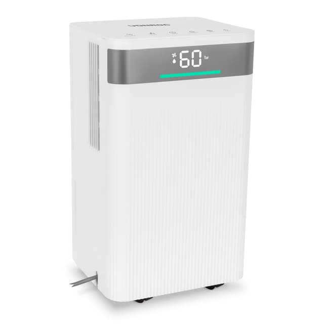 VONROC Avfuktare 12L/dygn – WiFi – Tyst – Tvättläge – Luftfilter – 2L tank