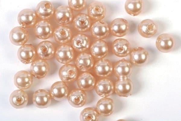 Plastpärlor 5mm 500g, Sand