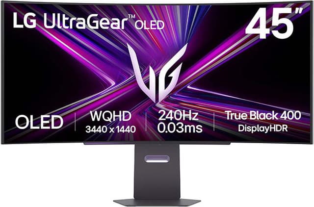 LG UltraGear 45GX900 45/QHD/OLED/250Hz/0,03ms/65W gamingskärm