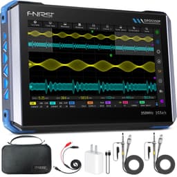 FNIRSI DPOS350P 4-i-1 Nettbrett-oscilloskop 350MHz, Spektrumanalysator 200KHz - 350MHz, Frekvensresponsanalysator DDS-generator, 2CH
