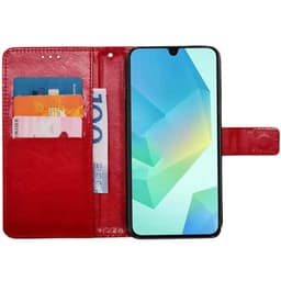 Plånboksfodral 3-kort Samsung Galaxy A17 5G - Röd