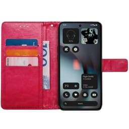 Lommebokdeksel 3-kort Nothing Phone 3 - Rosa