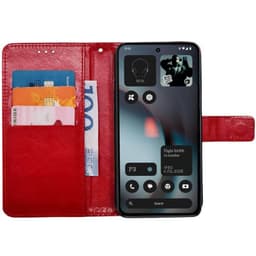 Lommebokdeksel 3-kort Nothing Phone 3 - Rød