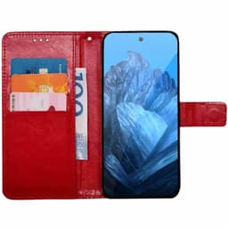 Plånboksfodral 3-kort Google Pixel 10 Pro XL - Röd