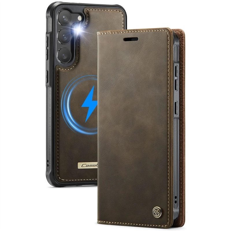 CaseMe mobilfodral C49 2i1 Samsung Galaxy S23 - Coffee
