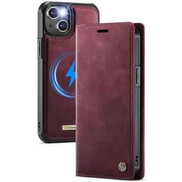 CaseMe mobilcover C49 2i1 iPhone 15 – Crimson red