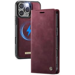 CaseMe mobilcover C49 2i1 iPhone 16 Pro – Crimson red