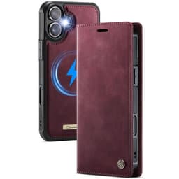 CaseMe mobildeksel C49 2i1 iPhone 16 Plus – Crimson red